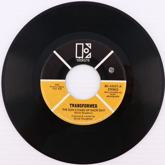 Transformer The Sun Comes Up Each Day / Evening Song 7"45 rpm Single Record RARE - Picture 2 of 8